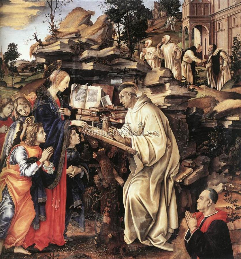 Apparition of The Virgin to St Bernard - 菲利皮诺·利比
